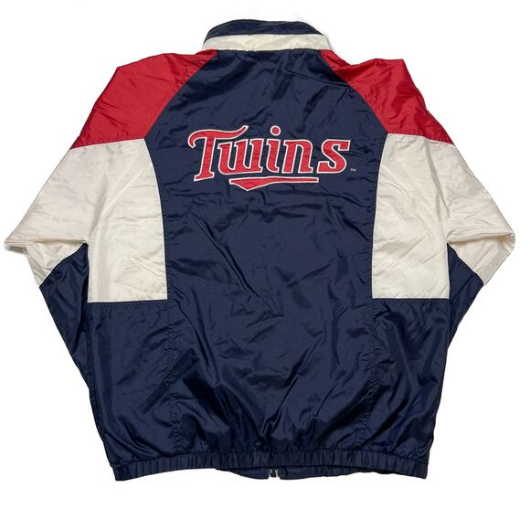 Vintage 90s Minnesota Twins Windbreaker Jacket MLB by Apex One Mens XL Baseball - Picture 2 of 14